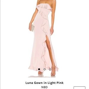 NBD Luna Gown in Light Pink